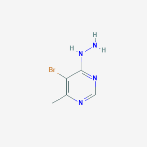 molecular formula C5H7BrN4 B189488 5-Bromo-4-hydrazino-6-methylpyrimidine CAS No. 3438-58-2
