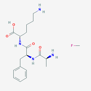 molecular formula C19H31FN4O4 B018949 Alanyl-phenylalanyl-lysine fluoromethane CAS No. 107573-17-1