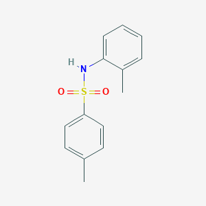 molecular formula C14H15NO2S B189503 4-Methyl-N-(2-methylphenyl)benzenesulfonamide CAS No. 80-28-4