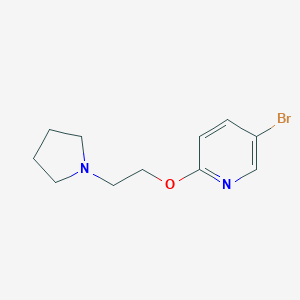 5-Bromo-2-(2-(pyrrolidin-1-yl)ethoxy)pyridine