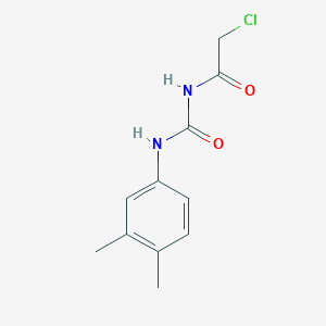 molecular formula C11H13ClN2O2 B018953 2-chloro-N-[(3,4-dimethylphenyl)carbamoyl]acetamide CAS No. 103405-98-7