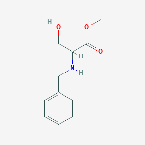 molecular formula C11H15NO3 B189539 Methyl 2-(benzylamino)-3-hydroxypropanoate CAS No. 144001-42-3