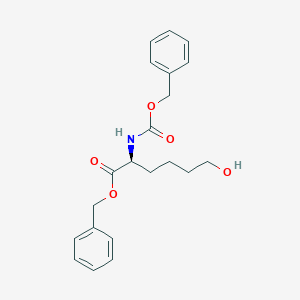 molecular formula C21H25NO5 B018954 苯甲基(2S)-2-甲氧羰基苯甲氨基-6-羟基己酸酯 CAS No. 84246-49-1