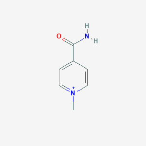 molecular formula C7H9N2O+ B189566 Pyridinium, 4-(aminocarbonyl)-1-methyl- CAS No. 45791-94-4