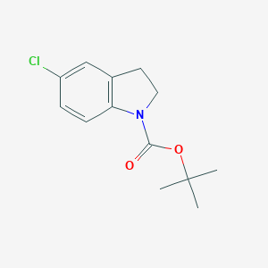 molecular formula C13H16ClNO2 B189573 Tert-butyl 5-chloro-2,3-dihydroindole-1-carboxylate CAS No. 143262-12-8