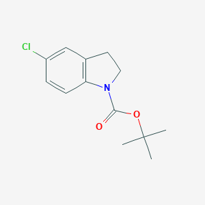 molecular formula C13H16ClNO2 B189573 Tert-butyl 5-chloroindoline-1-carboxylate CAS No. 143262-12-8