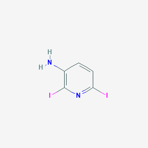 molecular formula C5H4I2N2 B189617 2,6-二碘吡啶-3-胺 CAS No. 383131-50-8