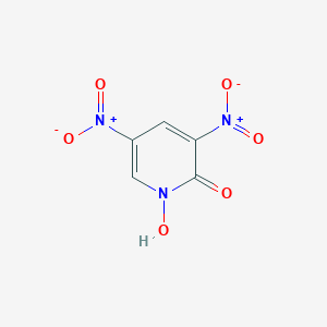 molecular formula C5H3N3O6 B189619 1-Hydroxy-3,5-dinitropyridin-2-one CAS No. 72262-67-0