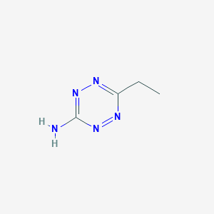 molecular formula C4H7N5 B189633 6-Ethyl-1,2,4,5-tetrazin-3-amine CAS No. 79329-75-2
