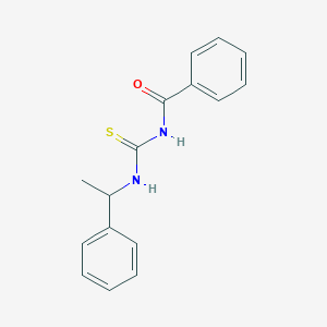 molecular formula C16H16N2OS B189660 Benzamide, N-[[(1-phenylethyl)amino]thioxomethyl]- CAS No. 111752-78-4