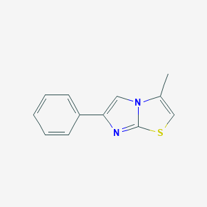 molecular formula C12H10N2S B189665 3-Methyl-6-phenylimidazo[2,1-b][1,3]thiazole CAS No. 25968-20-1