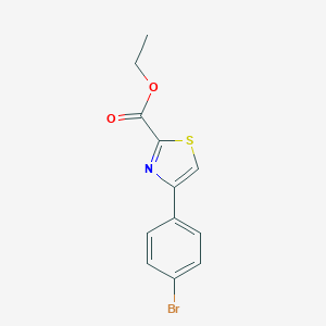 molecular formula C12H10BrNO2S B189666 Ethyl 4-(4-bromophenyl)thiazole-2-carboxylate CAS No. 53101-02-3