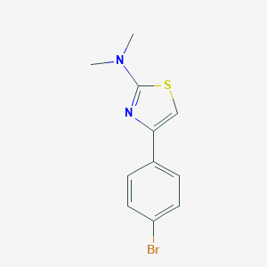molecular formula C11H11BrN2S B189667 4-(4-bromophenyl)-N,N-dimethyl-1,3-thiazol-2-amine CAS No. 85656-47-9