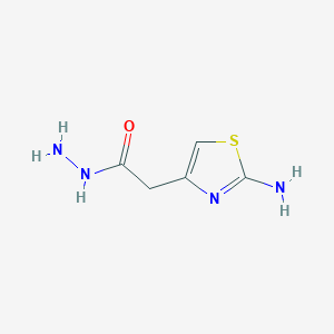 molecular formula C5H8N4OS B189689 2-(2-氨基-1,3-噻唑-4-基)乙酰肼 CAS No. 63788-65-8