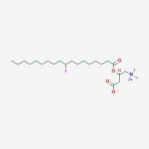 molecular formula C25H50INO3 B018969 9-Iodostearyl carnitine CAS No. 104855-15-4