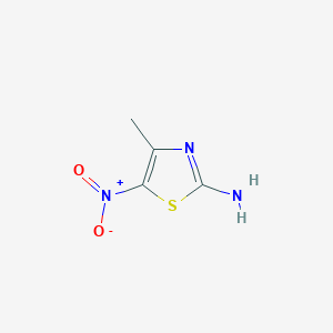 molecular formula C4H5N3O2S B189694 4-Methyl-5-nitro-2-thiazoleamine CAS No. 56682-07-6