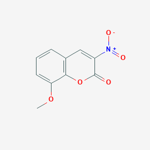 molecular formula C10H7NO5 B189709 8-methoxy-3-nitrochromen-2-one CAS No. 88184-83-2