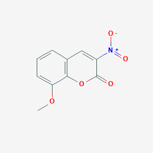 2H-1-Benzopyran-2-one, 8-methoxy-3-nitro-