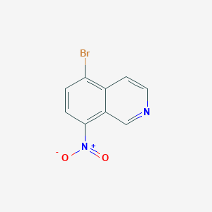 molecular formula C9H5BrN2O2 B189721 5-Bromo-8-nitroisoquinoline CAS No. 63927-23-1