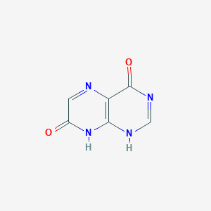 B189726 pteridine-4,7(3H,8H)-dione CAS No. 33669-70-4