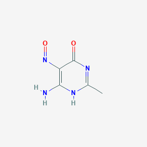 molecular formula C5H6N4O2 B189728 6-氨基-2-甲基-5-亚硝基-1H-嘧啶-4-酮 CAS No. 2209-72-5