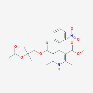 molecular formula C22H26N2O8 B018973 4-乙酰氧基尼索地平 CAS No. 106666-00-6