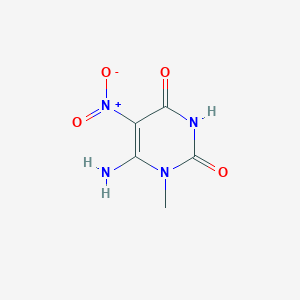 molecular formula C5H6N4O4 B189732 6-amino-5-(nitro)-1-methylpyrimidine-2,4(1H,3H)-dione CAS No. 50996-12-8