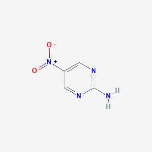 molecular formula C4H4N4O2 B189733 2-Amino-5-nitropyrimidine CAS No. 3073-77-6