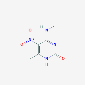 4-Methyl-6-(methylamino)-5-nitropyrimidin-2(1h)-one