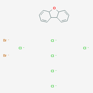 molecular formula C12H12Br2Cl6O-8 B018974 Dibenzofuran, dibromohexachloro- CAS No. 109302-39-8