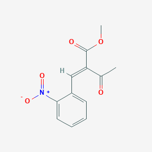 molecular formula C12H11NO5 B018976 Methyl 2-(2-nitrobenzylidene)acetoacetate CAS No. 39562-27-1