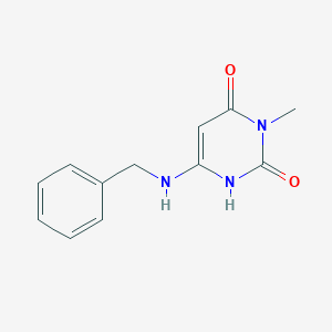 molecular formula C12H13N3O2 B189762 6-(benzylamino)-3-methylpyrimidine-2,4(1H,3H)-dione CAS No. 5759-79-5