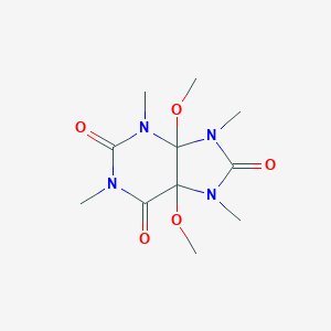 molecular formula C11H18N4O5 B189764 Dihydro-4,5-dimethoxy-1,3,7,9-tetramethyluric acid CAS No. 21802-56-2