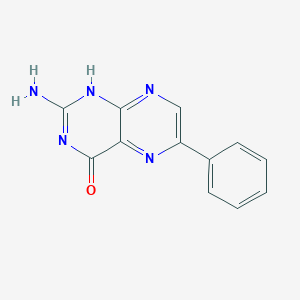 molecular formula C12H9N5O B189773 2-Amino-6-phenyl-4(1H)-pteridinone CAS No. 25846-86-0