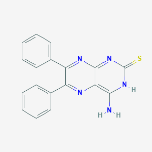 molecular formula C18H13N5S B189774 4-amino-6,7-diphenyl-2(1H)-pteridinethione CAS No. 14893-05-1