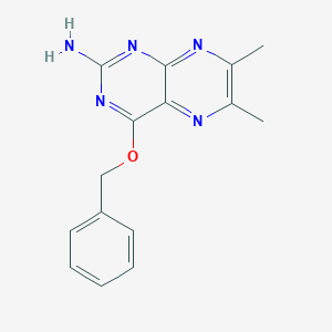molecular formula C15H15N5O B189776 6,7-Dimethyl-4-phenylmethoxypteridin-2-amine CAS No. 101092-03-9