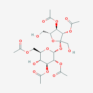 molecular formula C22H32O16 B018978 Sucrose 2,3,3',4',6-pentaacetate CAS No. 35867-25-5