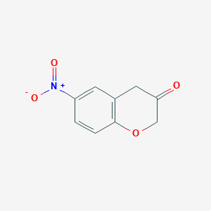 molecular formula C9H7NO4 B189782 6-Nitrochroman-3-one CAS No. 178262-27-6