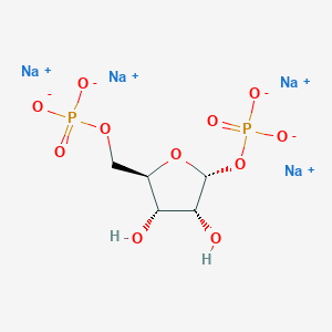 tetrasodium;[(2R,3R,4S,5R)-3,4-dihydroxy-5-(phosphonatooxymethyl)oxolan-2-yl] phosphate