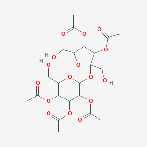 molecular formula C₂₂H₃₂O₁₆ B018979 2,3,3',4,4'-Penta-O-acetylsucrose CAS No. 34382-02-0