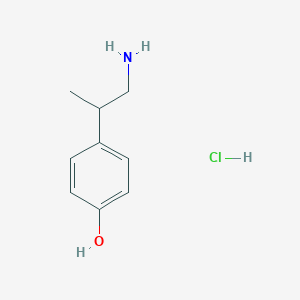 molecular formula C9H14ClNO B189792 4-(1-Aminopropan-2-yl)phenol hydrochloride CAS No. 13238-99-8