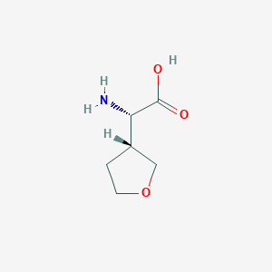 molecular formula C6H11NO3 B189797 (2S)-2-amino-2-[(3R)-oxolan-3-yl]acetic acid CAS No. 150331-97-8