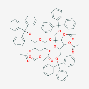 [4,5-Diacetyloxy-6-[3,4-diacetyloxy-2,5-bis(trityloxymethyl)oxolan-2-yl]oxy-2-(trityloxymethyl)oxan-3-yl] acetate