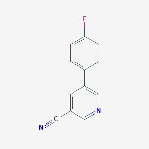 molecular formula C12H7FN2 B189802 5-(4-Fluorophenyl)nicotinonitrile CAS No. 154237-18-0