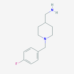 molecular formula C13H19FN2 B189813 [1-(4-Fluorobenzyl)piperidin-4-yl]methylamine CAS No. 174561-02-5