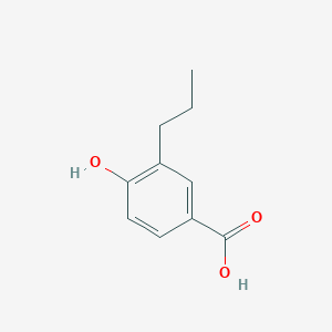 molecular formula C10H12O3 B189824 4-羟基-3-丙基苯甲酸 CAS No. 119865-13-3