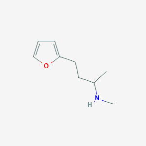 molecular formula C9H15NO B189835 (3-Furan-2-yl-1-methyl-propyl)-methyl-amine CAS No. 1593-37-9