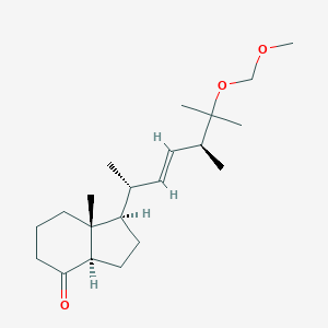 molecular formula C21H36O3 B189842 (1R,3aR,7aR)-1-((2R,5S,E)-6-(methoxymethoxy)-5,6-dimethylhept-3-en-2-yl)-7a-methylhexahydro-1H-inden-4(2H)-one CAS No. 100858-26-2