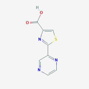 molecular formula C8H5N3O2S B189843 2-Pyrazin-2-yl-1,3-thiazole-4-carboxylic acid CAS No. 115311-44-9