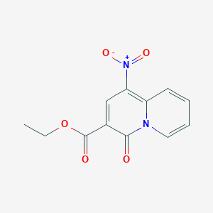 molecular formula C12H10N2O5 B189845 ethyl 1-nitro-4-oxo-4H-quinolizine-3-carboxylate CAS No. 1556-30-5
